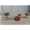 Image 6 : New 3-Head Wall Light Fixture – Wood Trimmed
