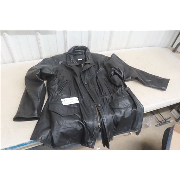 Leather Ranch Black Deluxe Jacket in Good Condition – 2XL