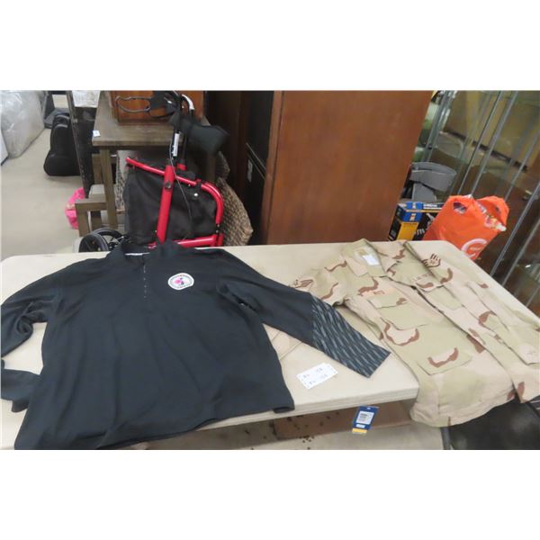 Vintage US Air Force Jacket (Large) and Winnipeg Grey Cup 2015 Reebok Jacket (2XL)