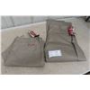 Image 1 : Two New Craftsman Tan Work Pants (42"W x 32")