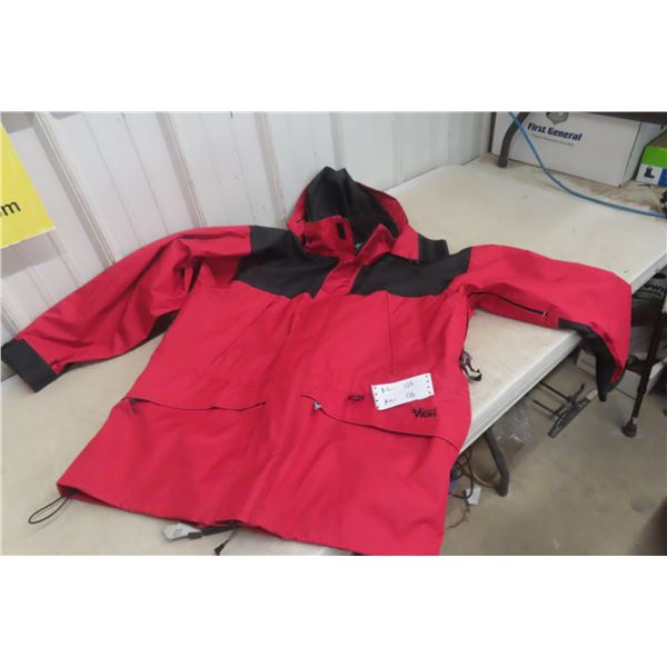 Viking Jacket – Red with Black Trim, XL