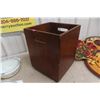 Image 2 : Pair of Vintage MCM Round Wood Trays and One Fab Hardy MCM Round Tray and More