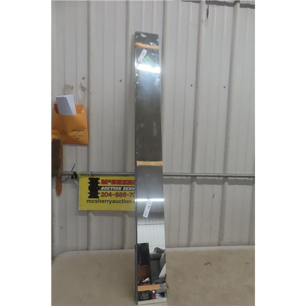 Four Pieces of Mirrored Glass (58.5" x 5-3/4")