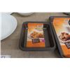 Image 3 : Set of 3 Baker's Secret Bake Pans (Oblong, Deep Dish & Square), Used Bundt Pan and More