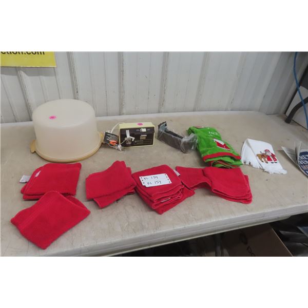 Vintage Tupperware Cake Storage, Unused Vintage Black & Decker Under-Cabinet Can Opener and More
