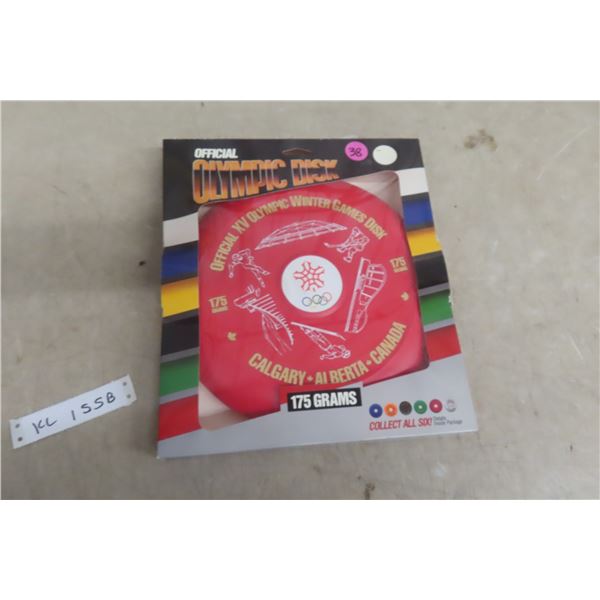 Never-Opened Official Calgary Olympic Winter Games Frisbee Disk