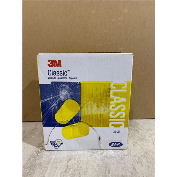 Classic 3M The Yellow Ear Plugs 200 Pairs
