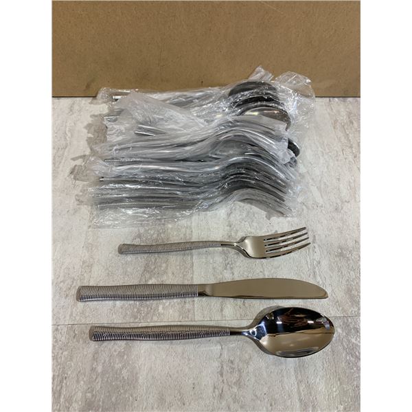 48 Pcs 8 Table Settings Forks Knifes Spoons Silverwear