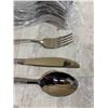 Image 3 : 48 Pcs 8 Table Settings Forks Knifes Spoons Silverwear