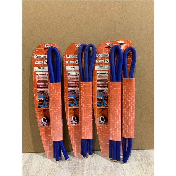 Lot of 7 Flexible Foam Coated Load Hooks Adjustable Hangers