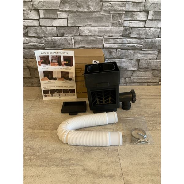 Rain Barrel Diverter Downspout Black