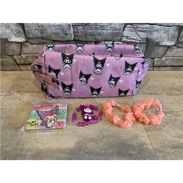 Kuromi Travel Cosmetic Bag and Accessories Kit
