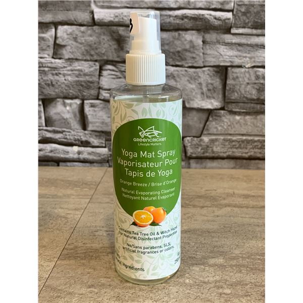 Green Cricket Yoga Mat Spray Orange Breeze 250ml Bottle