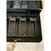 Image 3 : Black Cash Box With Lock And Keys