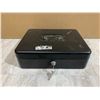 Image 5 : Black Cash Box With Lock And Keys