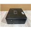 Image 8 : Black Cash Box With Lock And Keys