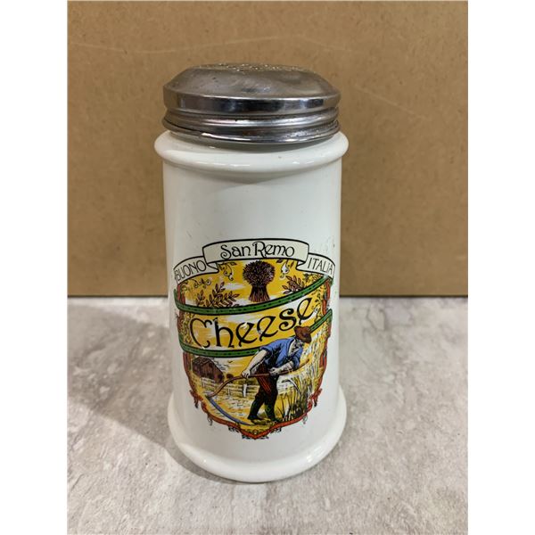 Ceramic Parmesan Cheese Shaker - Italian Themed