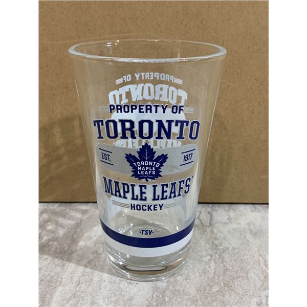 Property of Toronto Maple Leafs Hockey Drinking Glass