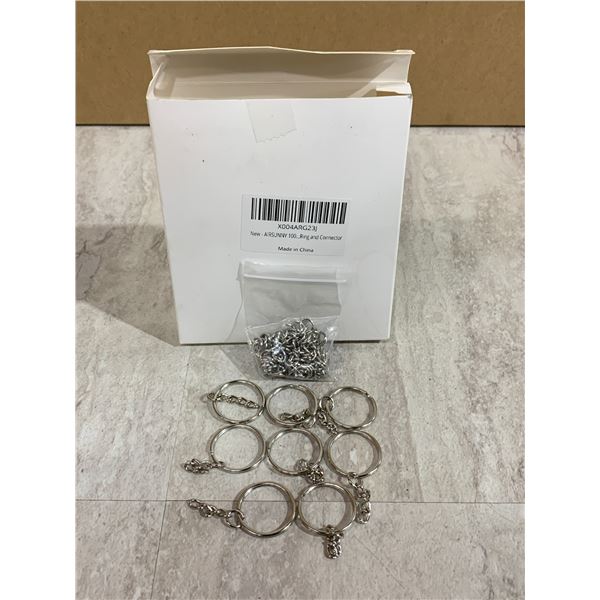 Metal Split Keychain Ring Parts - Ring & Connectors - DIY Crafting 100 ct