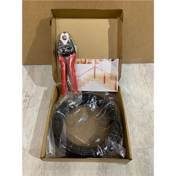 Steel DN Mate Deck Railing Steel Cable w/ Wire Cutter - 100 FT