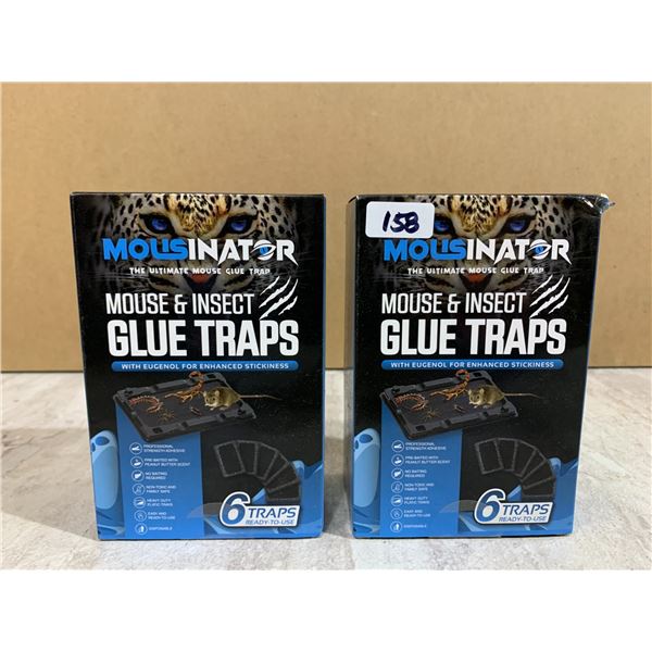 Lot of 2 Mousinator Mouse And Insect Glue Traps
