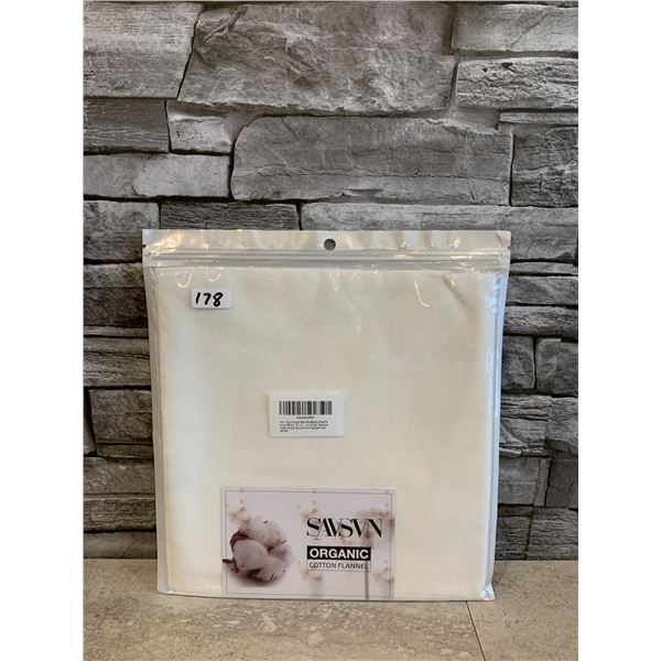 Pack of two 2 Packs of Organic Cotton Flannel Unbleached Wool For Castor Oil