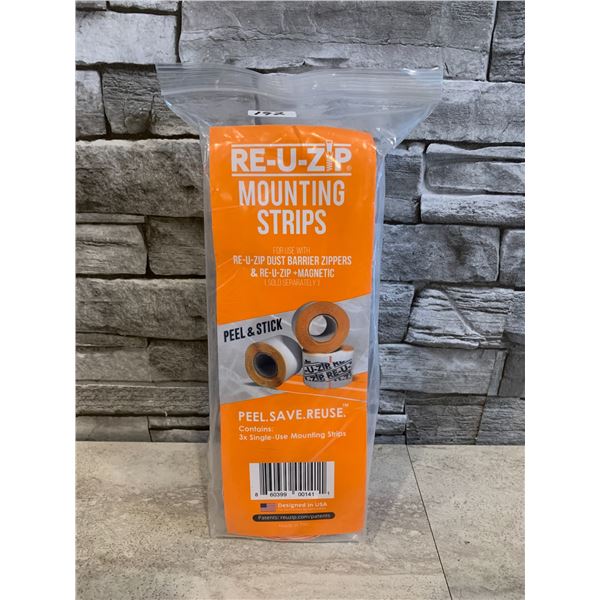 Re-U-Zip Mounting Strips - Dust Barrier Zippers