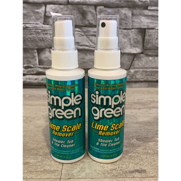 Lot of 2 Simple Green Lime Scale Remover - 2x 118ml