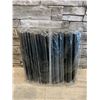 Image 1 : 100 Pcs Individually Wrapped Black Bubble Tea Jumbo Plastic Straws