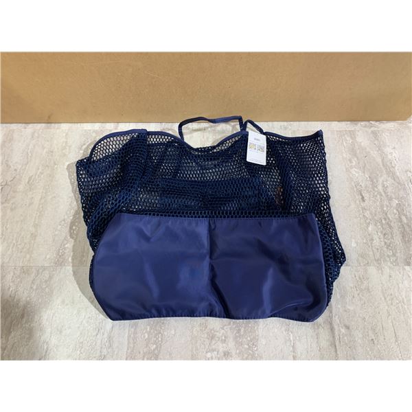 Blue Perforated Women's Beach Bag