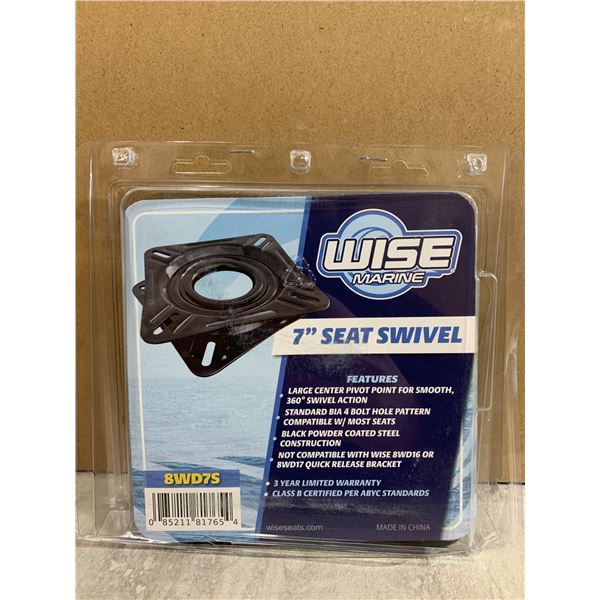 Wise Marine - 7 in Seat Swivel for Boats - 360 Deg Swivel