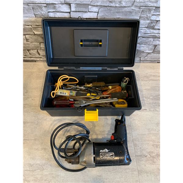 Corded Power Tool & Hand Tool Assortment in Tool Box