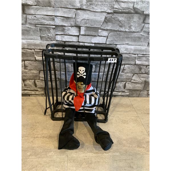 Screaming Pirate Hanging Halloween Decoration