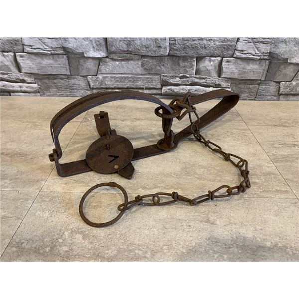 Vintage Steel Foothold (Leg Hold) Animal Trap