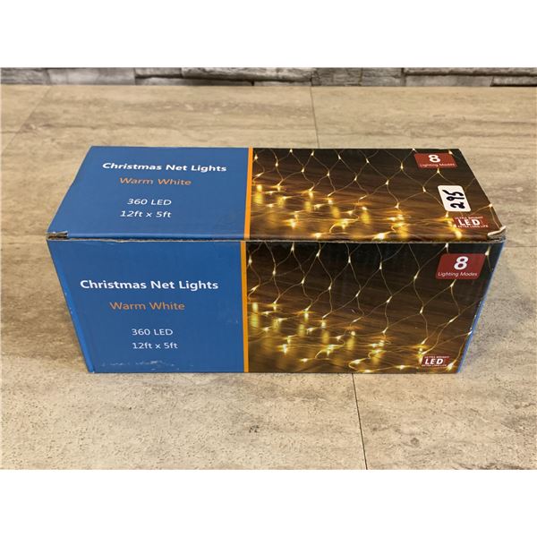 12 x 5 FT Christmas Net Lights - Warm White