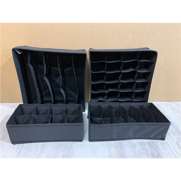 Lot of 4 Underwear & Sock Drawer Organizers