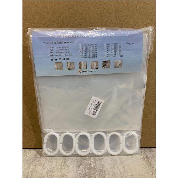 Mrs. Awesome Clear Shower Curtain