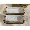 Image 3 : NAVARIS 2 x Natural Paper Rope Storage Baskets With Handle