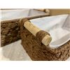 Image 2 : NAVARIS 2 x Natural Paper Rope Storage Baskets With Handle