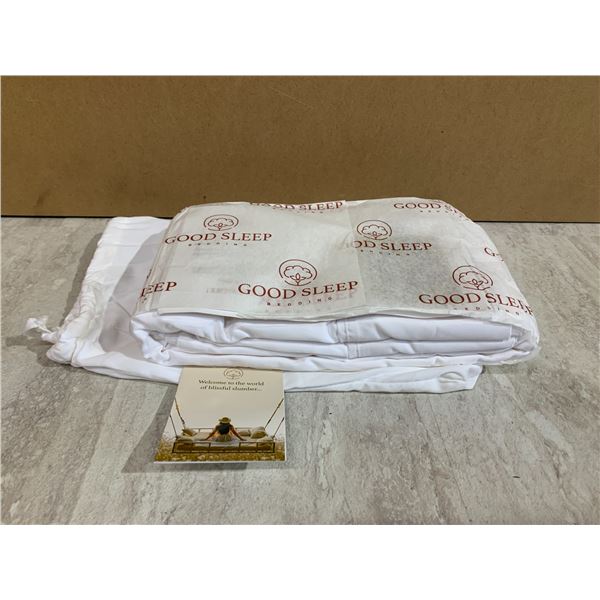 2 Pack Good Sleep Bedding - 1000 TC Egyptian Cotton Pillow Case - King Size