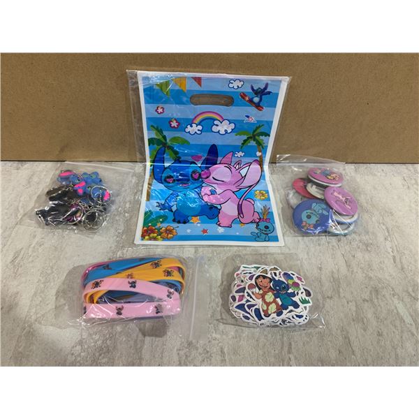 Party Favor Kit for Kids! - Keychains - Bracelets - Pins & Stickers