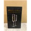 Image 1 : Set of 2 Ribbed Champagne Glasses