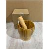 Image 1 : Natural Bamboo Mortar Pestle