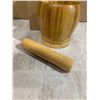 Image 2 : Natural Bamboo Mortar Pestle