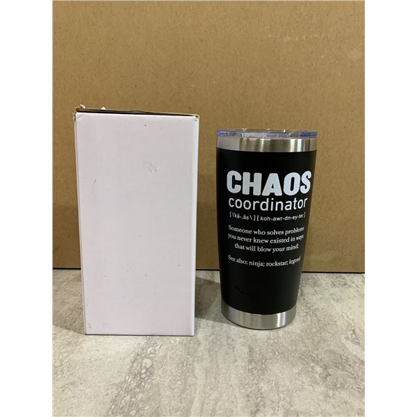 Stainless Steel Coffee Cup - Chaos Coordinator