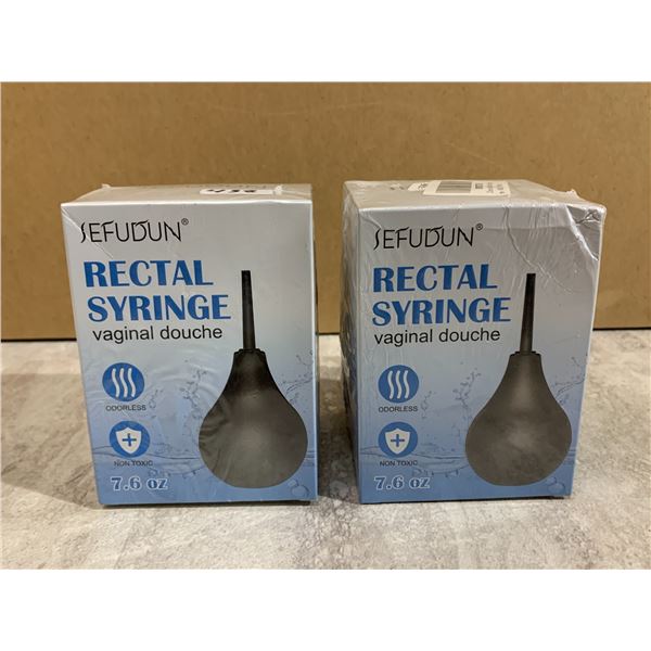 Lot of 2 Rectal Syringes