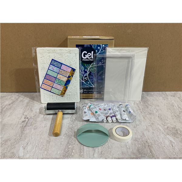 Gel Printing Plate Kit w/ Paint