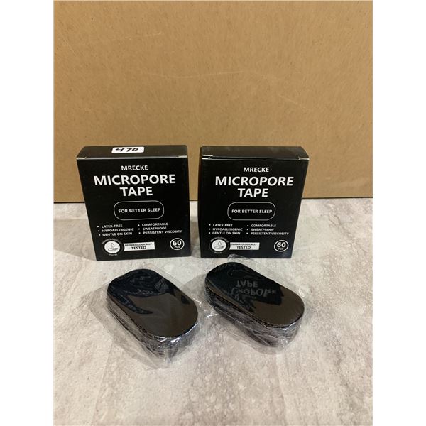 Lot of 2 Packs - MRECKE Micropore Tape - 60 pcs x 2