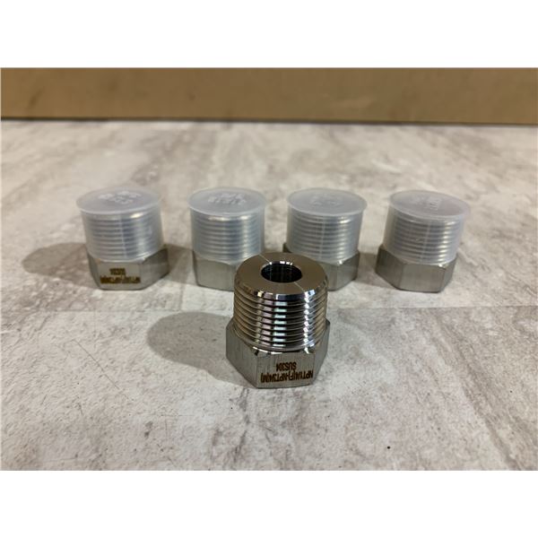 METALLIXITY 5PCS 3/4 Male NPT x 1/4 Female NPT Thread 304 Stainless