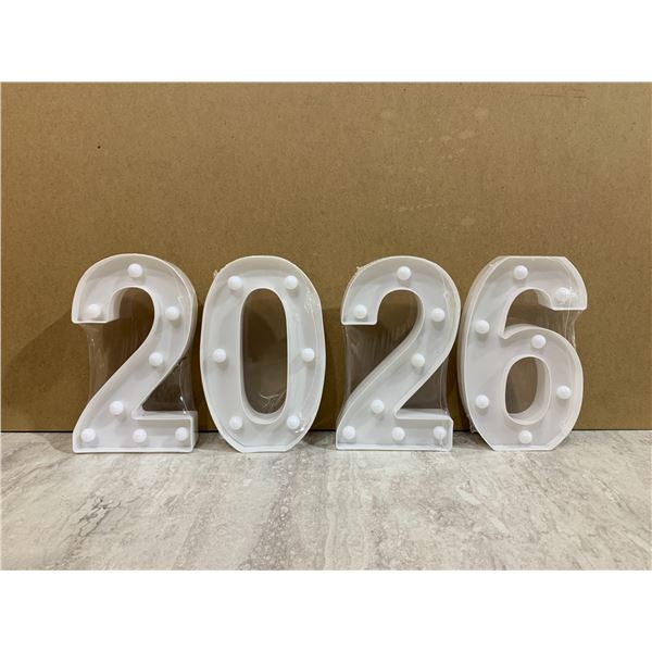 Happy New Years LED Numbers - 2026